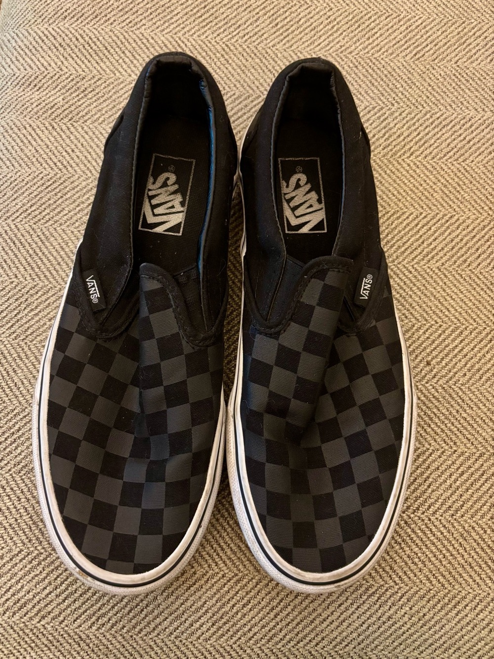 Vans Classic Slip-On Checkerboard in Black